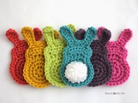 Repeat Crafter Me Crocheted Bunny Silhouette